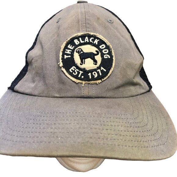 The Black Dog Est 1971 Circle Patch Hat 47 Brand Stretch Fit Mesh Back - Picture 2 of 11